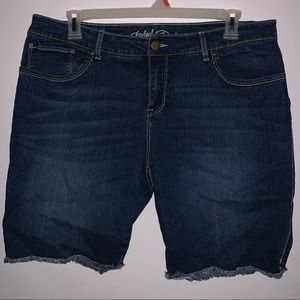 FADED GLORY Long Jean Shorts - size 18
